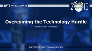 Overcoming the Technology Hurdle
Presenter: Luke Weinman IV
 