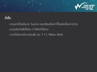 อาหาร น้ำดื่ม และของว่าง
 