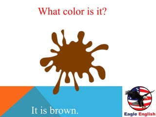 WHAT COLOR IS THIS ?
It is brown.
What color is it?
 