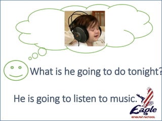 What is he going to do tonight?
He is going to listen to music.
 