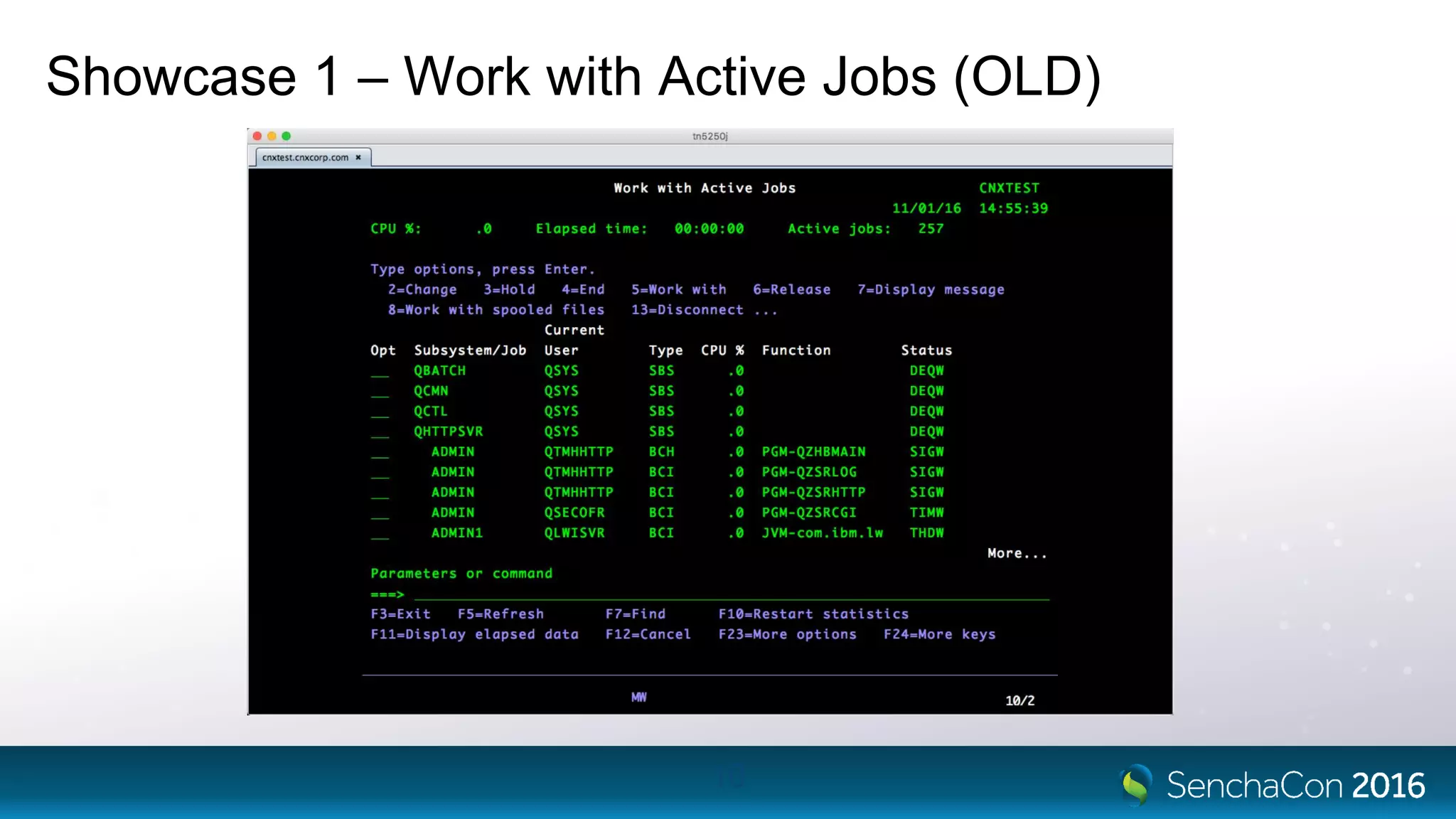 Showcase 1 – Work with Active Jobs (OLD)
10
 