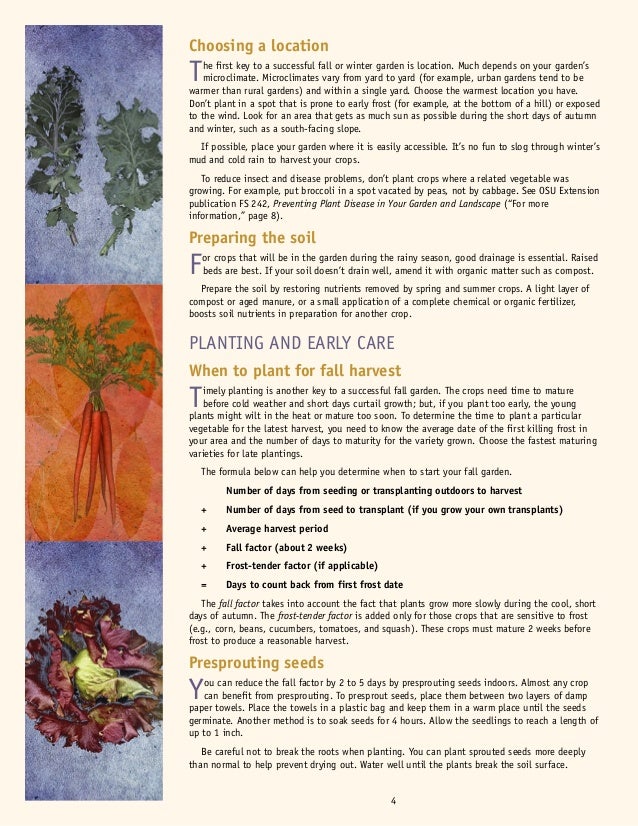 Fall & Winter Gardening in the Pacific Northwest, Gardening Guidebook