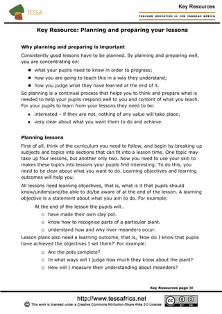 Teacher Resource Guidebook - Key Resources List | PDF