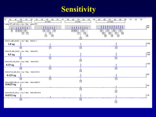 0.0312 ng
1.0 ng
0.5 ng
0.25 ng
0.125 ng
0.0625 ng
Sensitivity
 