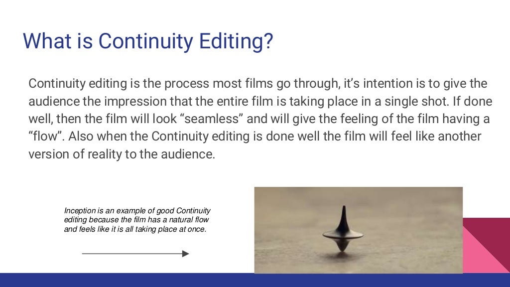 Continuity editing