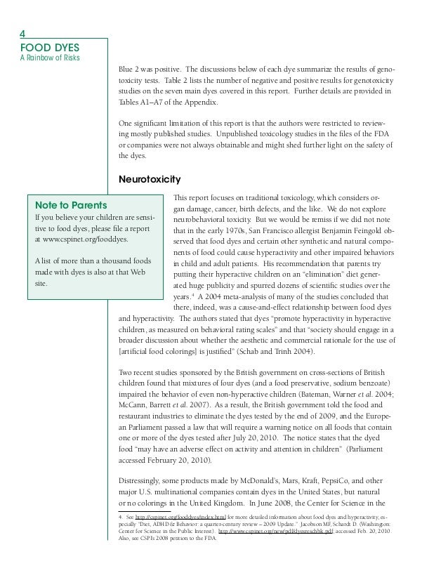 Food dyes a rainbow of risks Coursework Academic Writing Service ... Food dyes a rainbow of risks Coursework Academic Writing Service ...