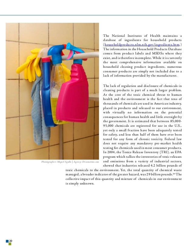 Household Hazards Potential Hazards of Home Cleaning Products