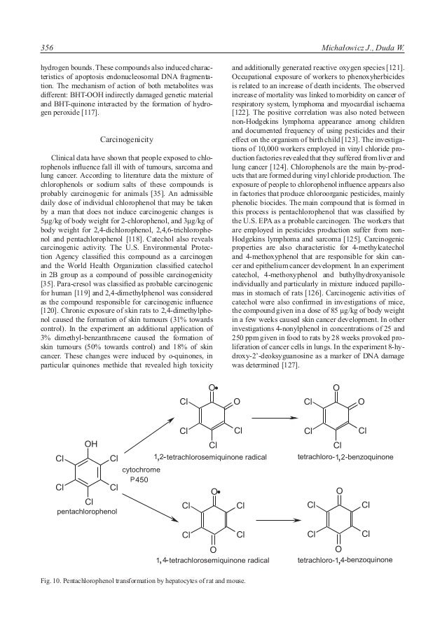 Phenols Sources & Toxicity