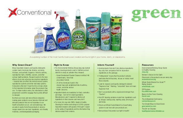 healthy cleaning supplies