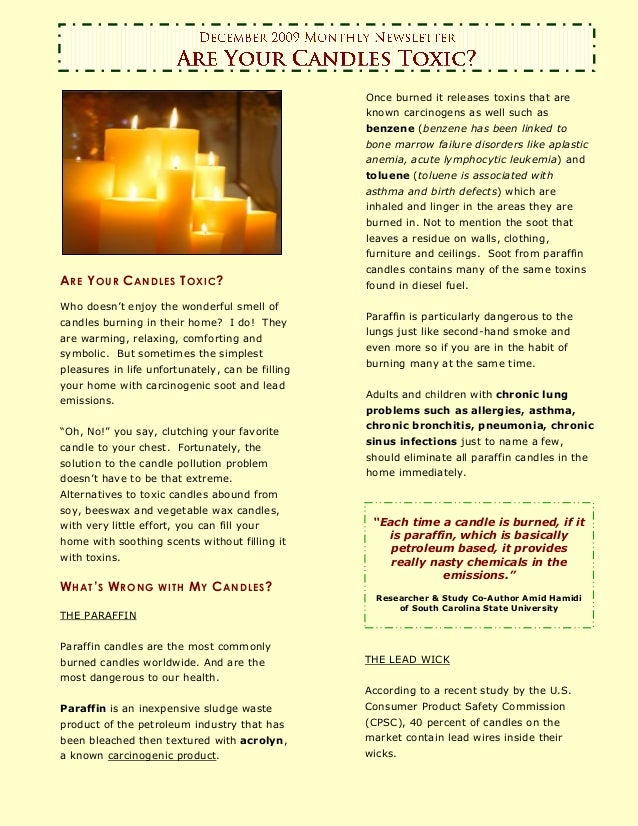 Are your Candles Toxic