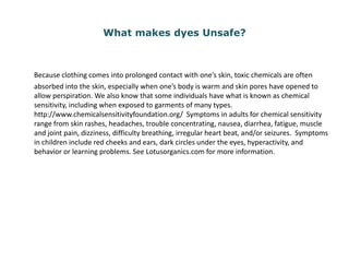 Toxicity of Dyestuffs | PDF