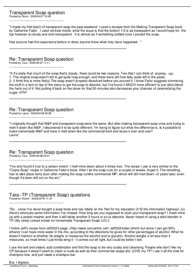 Transparent soap making questions a guide for making your own soap