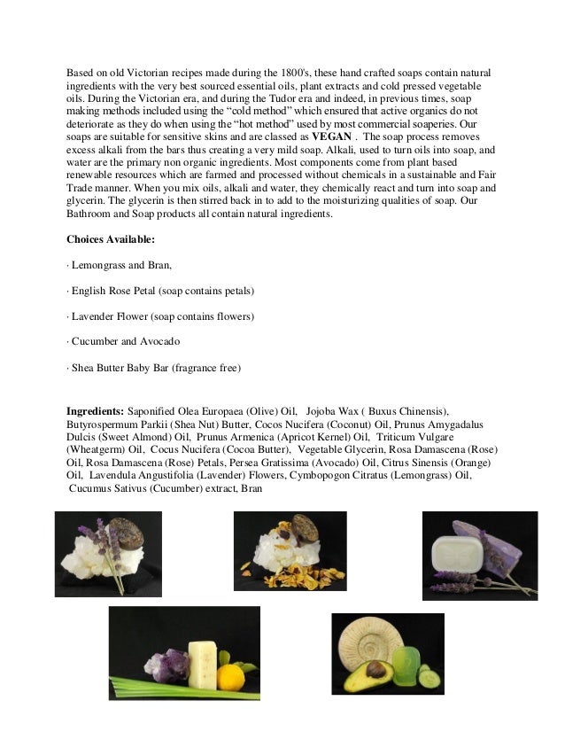 Body Care Soap Ingredient List A Guide for Making your own Soap