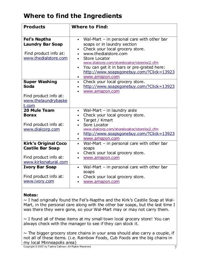 Guide to Homemade Laundry Soap A Guide for Making your own Soap