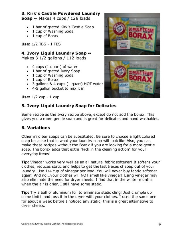 Guide to Homemade Laundry Soap A Guide for Making your own Soap