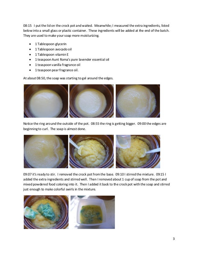 Hot Process Soap Making in a Crock Pot A Guide for Making your own Soap