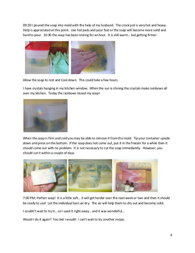 Hot Process Soap Making in a Crock Pot A Guide for Making your own Soap