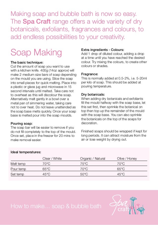 How to Make Soap & Bubble Bath