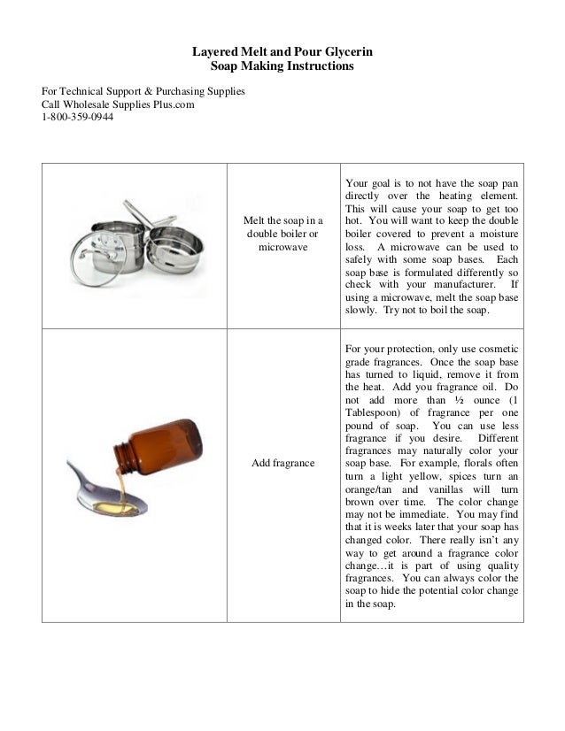 Layered Melt Soap Making Instructions A Guide for Making your own Soap