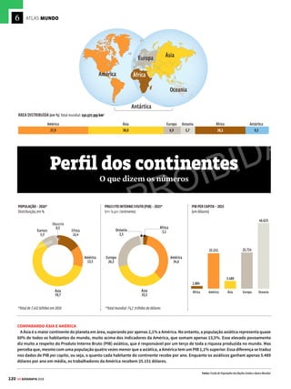 Í
PORTUGAL
ESPANHA
ANDORRA
MÔNACO
VATICANO
SANMARINO
LIECHTENSTEIN
ITÁLIA
TURQUIA
GEÓRGIA
SÍRIA
CHIPRE
BULGÁRIA
GRÉCIA
MALTA
ALBÂNIA
MACEDÔNIA
RÚSSIA
REINO
UNIDO
IRLANDA
DINAMARCA
NORUEGA
SUÉCIA
FINLÂNDIA
ESTÔNIA
LETÔNIA
LITUÂNIA
BELARUS
UCRÂNIA
MOLDÁVIA
ROMÊNIA
ALEMANHA
HOLANDA
BÉLGICA
FRANÇA SUÍÇA
LUXEMBURGO ESLOVÁQUIA
REP.TCHECA
ÁUSTRIA HUNGRIA
ESLOVÊNIA
BÓSNIA–
HERZEGOVINA SÉRVIA
CROÁCIA
POLÔNIA
FEDERAÇÃODOS
ESTADOSDA
MICRONÉSIA
I
l
has Virgens
(RUN)
(EUA)
I. Anguilla (RUN)
I. S. Martin (FRA e HOL)
ANTÍGUA E
BARBUDA
I. Guadalupe (FRA)
DOMINICA
I. Martinica (FRA)
SANTA LÚCIA
BARBADOS
GRANADA
TRINIDAD
E TOBAGO
I. Margarita
(VEN)
I. Blanquilla
(VEN)
I. Orchilla
(VEN)
I. La Tortuga
(VEN)
I. Bonaire
(HOL)
I. Curaçao
(HOL)
MardoCaribe
I. Aruba
(HOL)
AMÉRICA DO SUL
REP.
DOMINICANA
SÃO CRISTÓVÃO
E NÉVIS
I. Montserrat (RUN)
SÃO VICENTE
E GRANADINAS
Porto Rico
(EUA)
MONTENEGRO
I.GEÓRGIADOSUL
LÍBIA
TUNÍSIA
ARGÉLIA
MARROCOS
PORTUGAL
ESPANHA
ITÁLIA
TURQUIA
GEÓRGIA UZBEQUISTÃO
IRÃ
ARÁBIA
SAUDITA
EGITO
OMÃ
EMIRADOS
ÁRABESUNIDOS
CATAR
BAREIN
KUWAIT
JORDÂNIA
IRAQUE
SÍRIA
LÍBANO
ISRAEL
CHIPRE
BULGÁRIA
GRÉCIA
ARMÊNIA
AZERBAIJÃO
MADAGASCAR
MAURÍCIO
COMORES
SEICHELES
SOMÁLIA
ETIÓPIA
DJIBUTI
ERITREIA
SUDÃO
SUDÃO
DOSUL
REPÚBLICA
CENTRO-
AFRICANA
UGANDA QUÊNIA
BURUNDI
TANZÂNIA
ZÂMBIA
MALAUÍ
MOCAMBIQUE
SUAZILÂNDIA
LESOTO
ÁFRICA
DOSUL
BOTSUANA
ZIMBÁBUE
NAMÍBIA
ANGOLA
REP.DEM.
DOCONGO
RUANDA
IÊMEN
MALI
NÍGER CHADE
CAMARÕES
NIGÉRIA
CONGO
GABÃO
GUINÉEQUATORIAL
TOGO
BENIN
BURKINA
FASSO
COSTA
DO
MARFIM
GANA
LIBÉRIA
SERRALEOA
GUINÉ
GUINÉ-BISSAU
GÂMBIA
SENEGAL
CABO
VERDE
MAURITÂNIA
Ilhas Canárias
Saara
Ocidental
AÇORES
(POR)
ÍNDIA
SRILANKA
MALDIVAS
MIANMAR
CHINA
BUTÃO
NEPAL
PAQUISTÃO
BANGLADESH
LAOS
TAILÂNDIA
CAMBOJA
BRUNEI
MALÁSIA
CINGAPURA
INDONÉSIA
FILIPINAS
VIETNÃ
TAIWAN
(FORMOSA)
TIMOR-LESTE
PAPUA
NOVA-GUINÉ
AUSTRÁLIA NOVA
CALEDÔNIA
(FRA)
NOVA
ZELÂNDIA
FIJI
VANUATU
SALOMÃO
KIRIBATI
NAURU
ILHAS
MARSHALL
JAPÃO
COREIA
DONORTE
COREIA
DOSUL
MONGÓLIA
QUIRGUISTÃO
TADJIQUISTÃO
AFEGANISTÃO
TURCOMENISTÃO
CAZAQUISTÃO
RÚSSIA
ISLÂNDIA
REINO
UNIDO
IRLANDA
DINAMARCA
NORUEGA SUÉCIA
FINLÂNDIA
ESTÔNIA
LETÔNIA
LITUÂNIA
BELARUS
UCRÂNIA
ROMÊNIA
ALEMANHA
FRANÇA
ÁUSTRIA HUNGRIA
GROENLÂNDIA
(DIN)
ProjeçãoRobinson
SÃOTOMÉ
EPRÍNCIPE
POLÔNIA
OCEANO
ATLÂNTICO
OCEANO
PACÍFICO
OCEANOANTÁRTICO
OCEANOÁRTICO
OCEANO
ÍNDICO
Mar
do
Norte
Mar
Mediterrâneo
Mar
Negro
CÍRCULOPOLARÁRTICO
M
E
L
A
N
É
S
I
A
M
I
C
R
O
N
É
S
I
A
TUVALU
N
119
GE GEOGRAFIA 2018
VENDA PROIBIDA
 