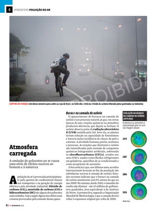 jan
fev
mar
abr
mai
jun
jul
ago
set
out
nov
dez
jan
fev
mar
abr
mai
jun
jul
ago
set
out
nov
dez
jan
fev
mar
abr
mai
jun
jul
ago
set
out
nov
dez
jan
fev
mar
abr
mai
jun
jul
ago
set
out
nov
dez
jan
fev
mar
abr
mai
jun
jul
ago
set
out
nov
dez
400
350
300
250
200
150
100
50
0
30
25
20
15
10
400
350
300
250
200
150
100
50
0
30
25
20
15
10
Clima semiárido
Temperatura (o
C)
Precipitação (mm)
3. JUAZEIRO
Clima tropical de altitude
Temperatura (ºC)
Precipitação (mm)
4. BELO HORIZONTE
400
350
300
250
200
150
100
50
0
30
25
20
15
10
400
350
300
250
200
150
100
50
0
30
25
20
15
10
400
350
300
250
200
150
100
50
0
30
25
20
15
10
Clima tropical atlântico
Temperatura (ºC)
Precipitação (mm)
5. JOÃO PESSOA
Clima tropical atlântico
Temperatura (ºC)
Precipitação (mm)
5. RIO DE JANEIRO
Clima subtropical
Temperatura (ºC)
Precipitação (mm)
6. CURITIBA
81
GE GEOGRAFIA 2018
do Maranhão, Piauí e oeste da Bahia e
de Minas Gerais. Inverno e verão são
estações bem marcadas pela diferença
de pluviosidade: o verão é bastante chu-
voso e há seca no inverno. No climo-
grama2, de Goiânia (GO), conseguimos
enxergar essa diferença pela variação
na altura das barras de precipitação: em
julho, a precipitação chega a quase zero
e, em janeiro, ultrapassa 250 milíme-
tros. A temperatura no clima tropical,
de modo geral, é alta, caindo um pouco
nos meses de inverno; a média fica entre
18ºCemlocaisdeserrae28ºCnamaior
parte do território.
3.Clima semiárido
É o clima das zonas mais secas do
interior do Nordeste. Caracteriza-se
pela baixa umidade, pouca chuva e
temperaturas elevadas. O climogra-
ma 3, referente à cidade baiana de
Juazeiro, na divisa com Pernambuco,
representa graficamente essas carac-
terísticas: note que entre julho e se-
tembro as barrinhas de precipitação
são bastante baixas – em agosto a mí-
nima de chuva chega a 1,7 milímetro.
A chuva se concentra entre os me-
ses de novembro e abril, mas o total
anual de precipitação não chega a
550 milímetros – o volume é inferior
ao atingido em apenas dois meses (fe-
vereiro e março) no clima equatorial.
Já a linha de temperatura varia entre
24,5 ºC e 28,5 ºC durante o ano, médias
térmicas bastante elevadas.
4.Clima tropical de altitude
Éoclimadasáreascomaltitudeacima
de 800 metros em Minas Gerais, no Es-
pírito Santo, no Rio de Janeiro e em São
Paulo.Osverõessãoquentesechuvosos,
eosinvernos,friosesecos.Issopodeser
visto no climograma 4, que mostra as
médias de temperatura e pluviosidade
de Belo Horizonte (MG). No inverno,
as barras de chuva atingem o mínimo
de cerca de 10 milímetros e, no verão,
passam de 300 milímetros. Em compa-
ração com o clima tropical, o tropical de
altitude tem o mesmo comportamento
pluviométrico, mas as médias anuais de
temperatura são menores, ficando em
torno dos 20 ºC – no inverno, as tem-
peraturas são bem mais baixas.
5.Clima tropical atlântico
Esse clima cobre quase todo o lito-
ral do país: começa no Rio Grande do
Norte e vai até o Paraná. A quantidade
de chuvas varia conforme a latitude
da localidade. Por exemplo, enquanto
no Nordeste chove muito no inverno,
no Sudeste chove mais no verão, como
pode ser visto nos climogramas 5 de
João Pessoa (PB) e do Rio de Janeiro
(RJ). A variação de temperatura é maior
na porção mais ao sul do litoral. No Rio
de Janeiro, oscila entre 21,5 ºC e 26,5 ºC
e, em João Pessoa, entre 24 ºC e 28 ºC.
6.Clima subtropical
É o clima das regiões ao sul do Tró-
pico de Capricórnio: sul de São Paulo,
Paraná, Santa Catarina e Rio Grande do
Sul. A quantidade de chuva não varia
muito durante o ano, mas as temperatu-
ras mudam bastante: o inverno é frio e
o verão, quente. No climograma 6, que
representa Curitiba (PR), por exemplo,
a temperatura oscila entre 12,5 ºC e
20 ºC, enquanto as barras de precipi-
tação apresentam pouca variação (a
média anual é de 110 milímetros).
VENDA PROIBIDA
 