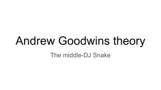 Andrew Goodwins theory
The middle-DJ Snake
 