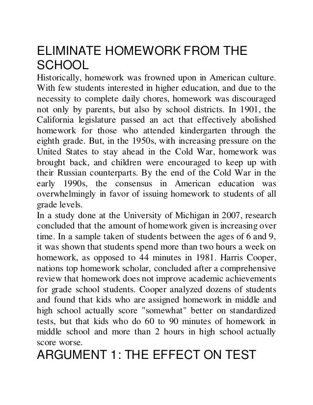 Homework is beneficial debate picture