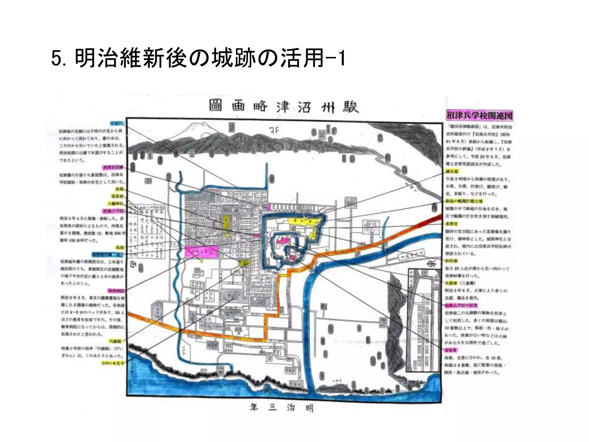 5. 明治維新後の城跡の活用-1
 