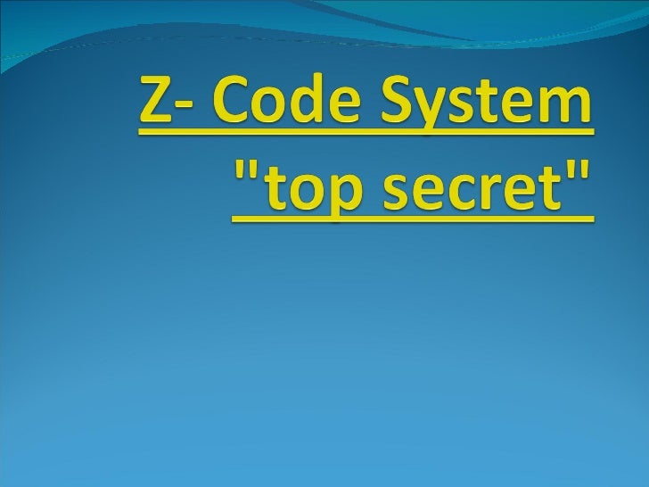 Z code system