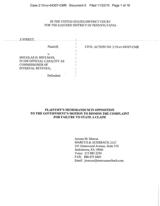 Case 2:10-cv-04307-CMR Document 5 Filed 11/22/10 Page 1 of 18
 