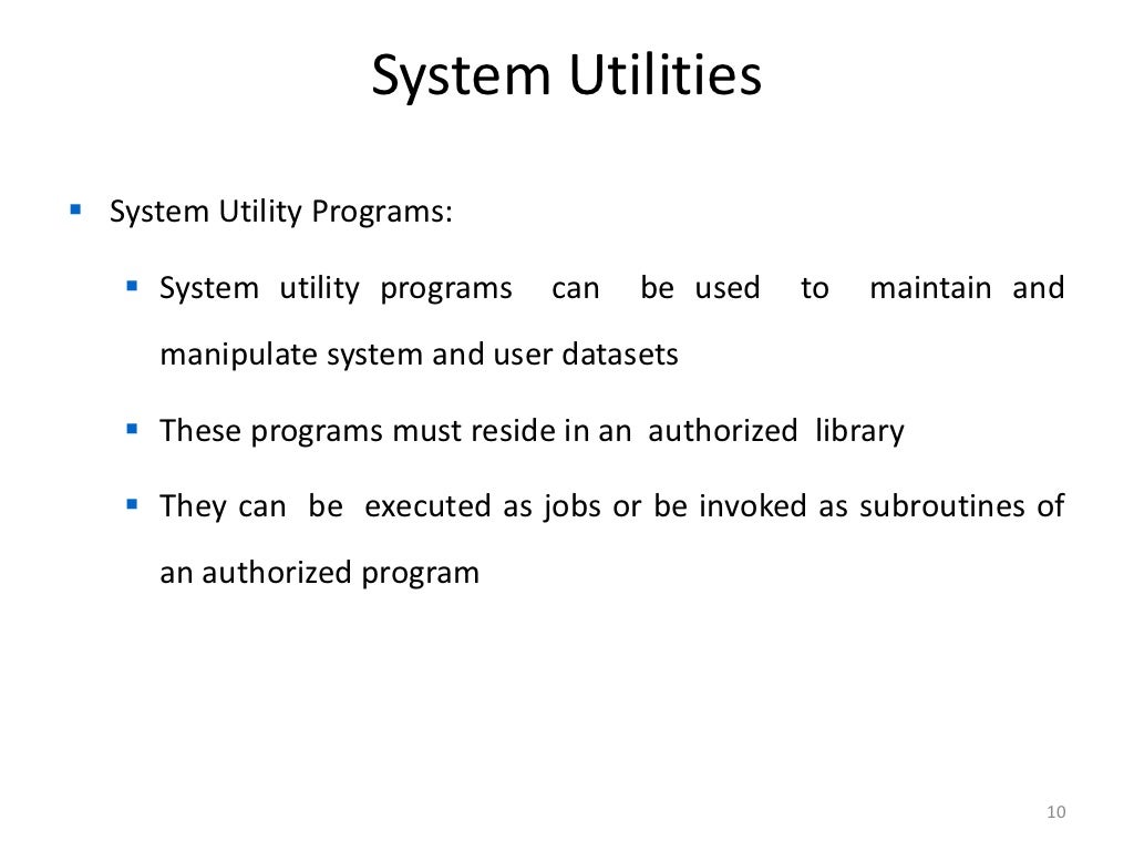 Z OS IBM Utilities