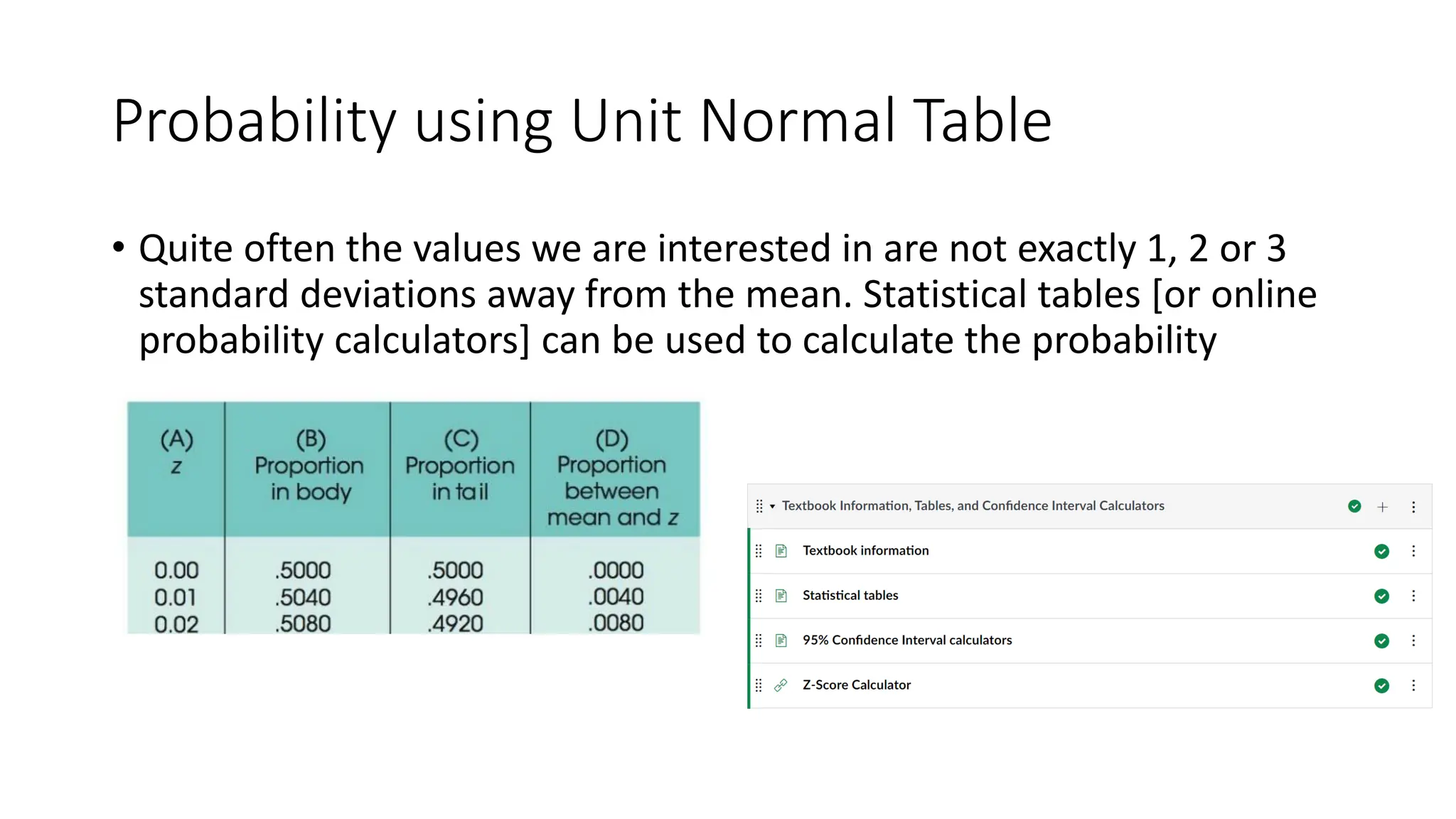 Using the Normal Distribution | Intro to Business Statistics Class Notes, image size:2048x1152