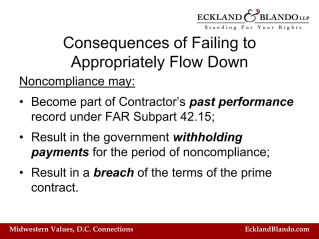 Z Subcontracting and Flow Down Clauses What's In Your Contract | PDF ...