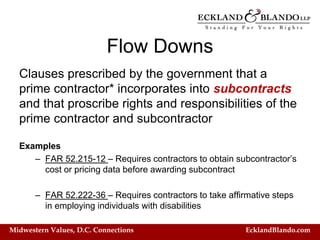 Z Subcontracting and Flow Down Clauses What's In Your Contract | PDF