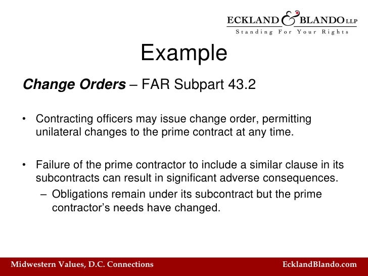 Z Subcontracting and Flow Down Clauses What's In Your Contract