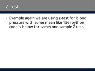 One Z Test Examples Comprehensive Guide to Z Test: Concepts, Applications, and Examples | PPTX