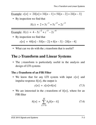 Z transform | PDF