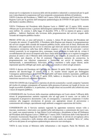 misure per lo svolgimento in sicurezza delle attività produttive industriali e commerciali per le quali
non è stata dispos...