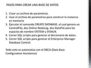 Creando una base de datos Oracle Z052 04