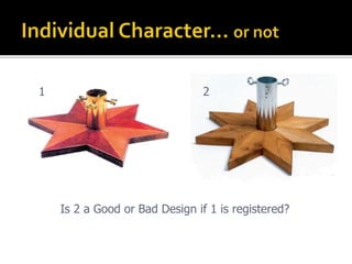 Is 2 a Good or Bad Design if 1 is registered?
1 2
 