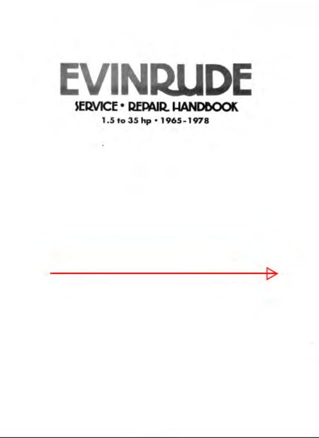 Evinrude E15eler Owners Manual
