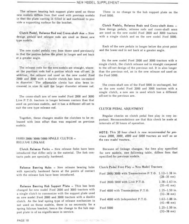 1967 ford 3000 tractor service repair manual