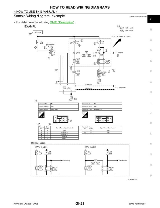 Nissan Pathfinder Power Window Wiring Diagram