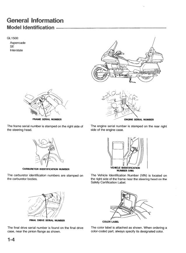 Wiring Manual PDF: 1800 Goldwing Ignition Wiring Diagram