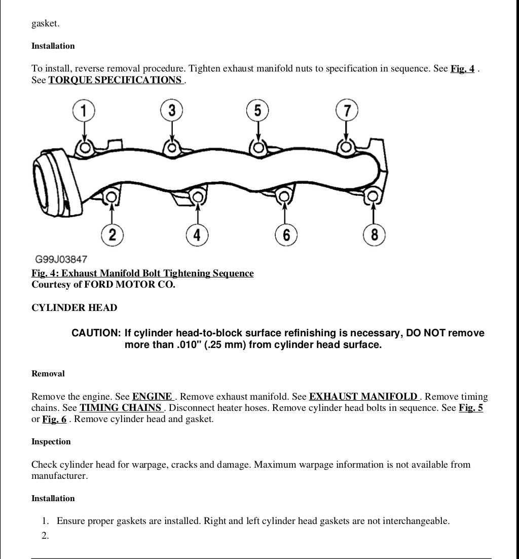 2001 FORD F150 Service Repair Manual