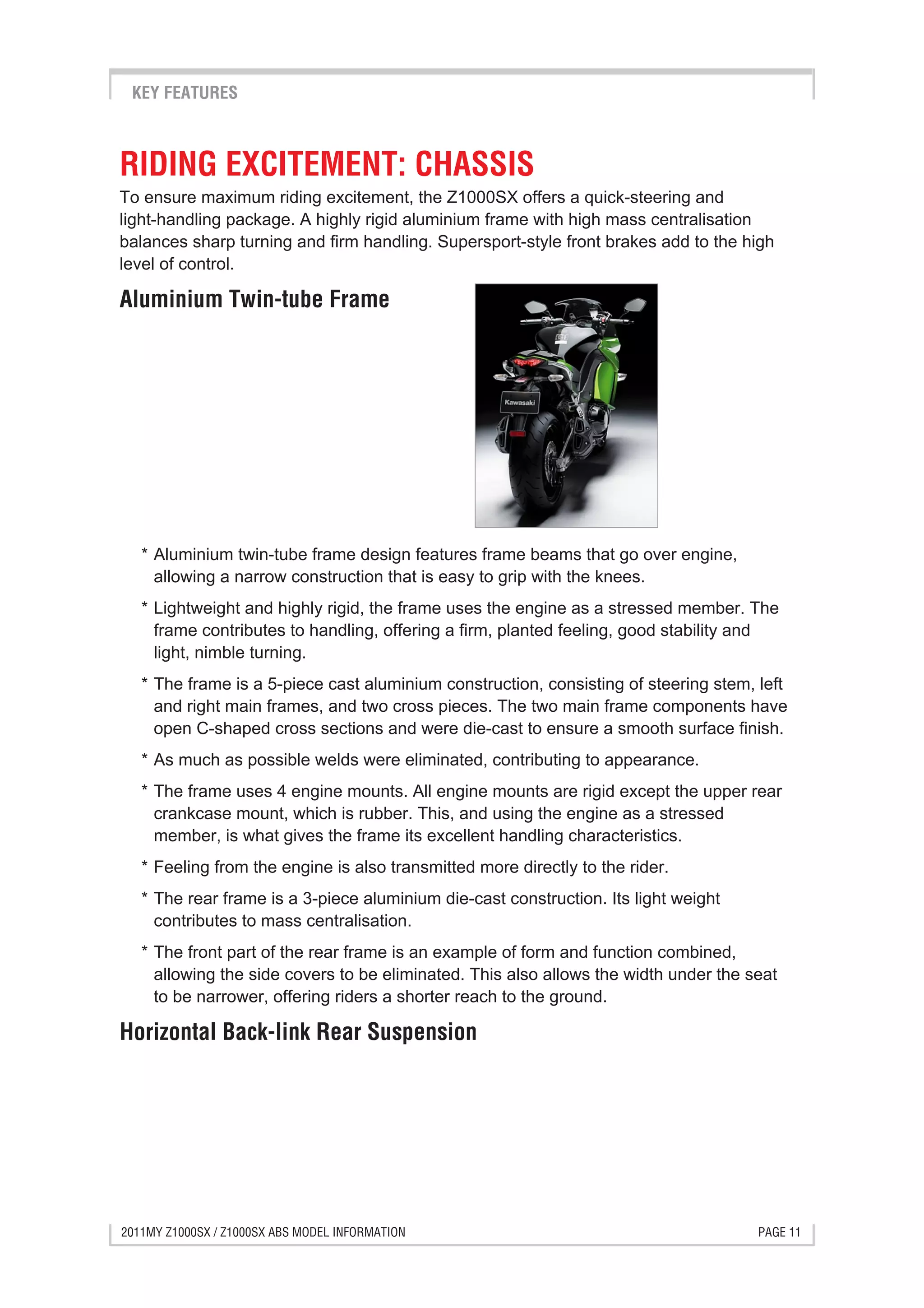 Nnja1000 (Z1000SX) 2011 サービスマニュアル Nnja1000 (Z1000SX) 2011 サービスマニュアル Kawasaki - 2011