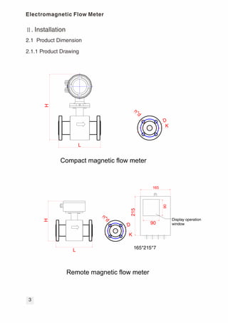 Z100E series eng version magnetic flow meter datasheet | PDF