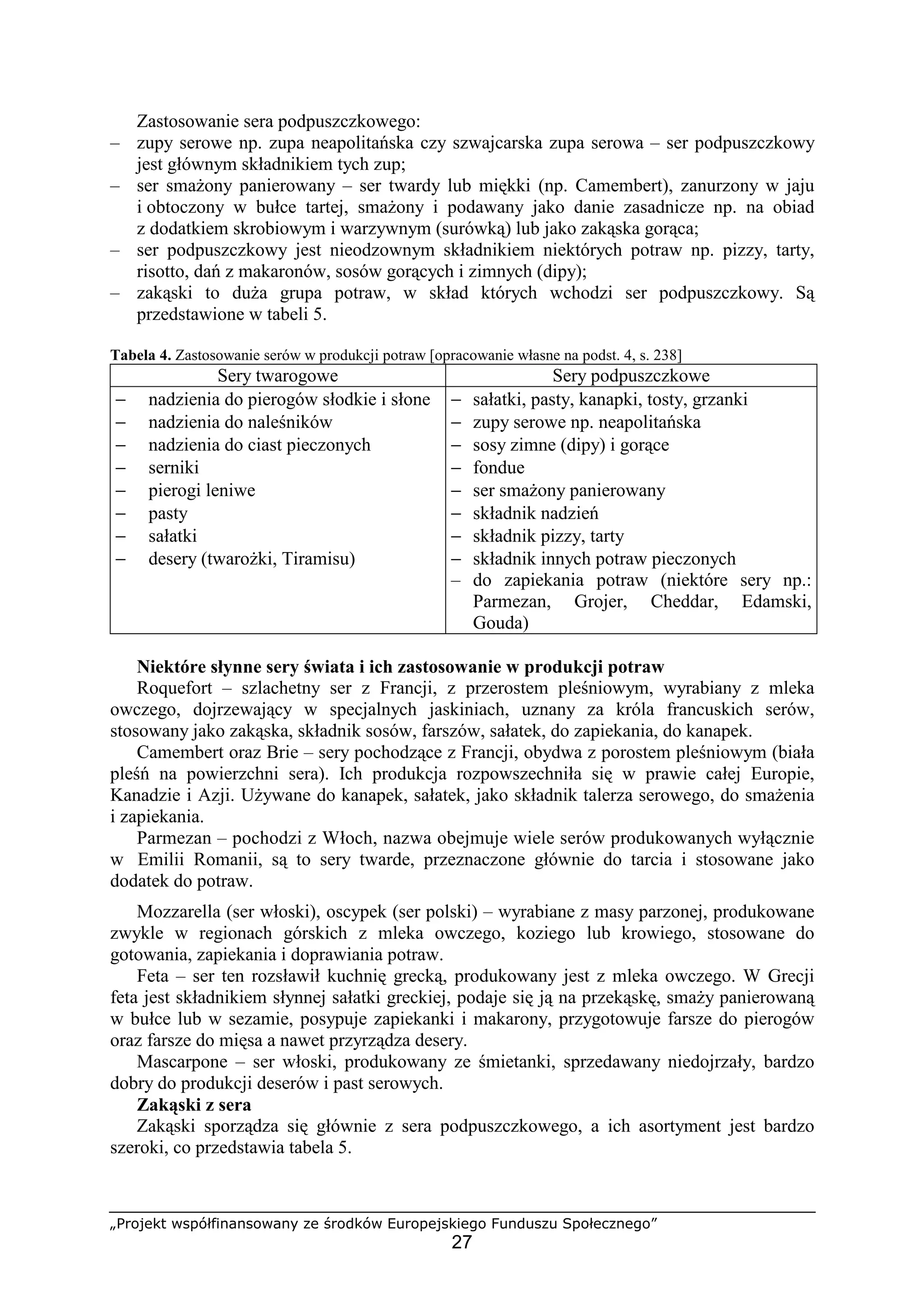 Sporządzanie podstawowego asortymentu potraw z jaj, mleka i przetworów