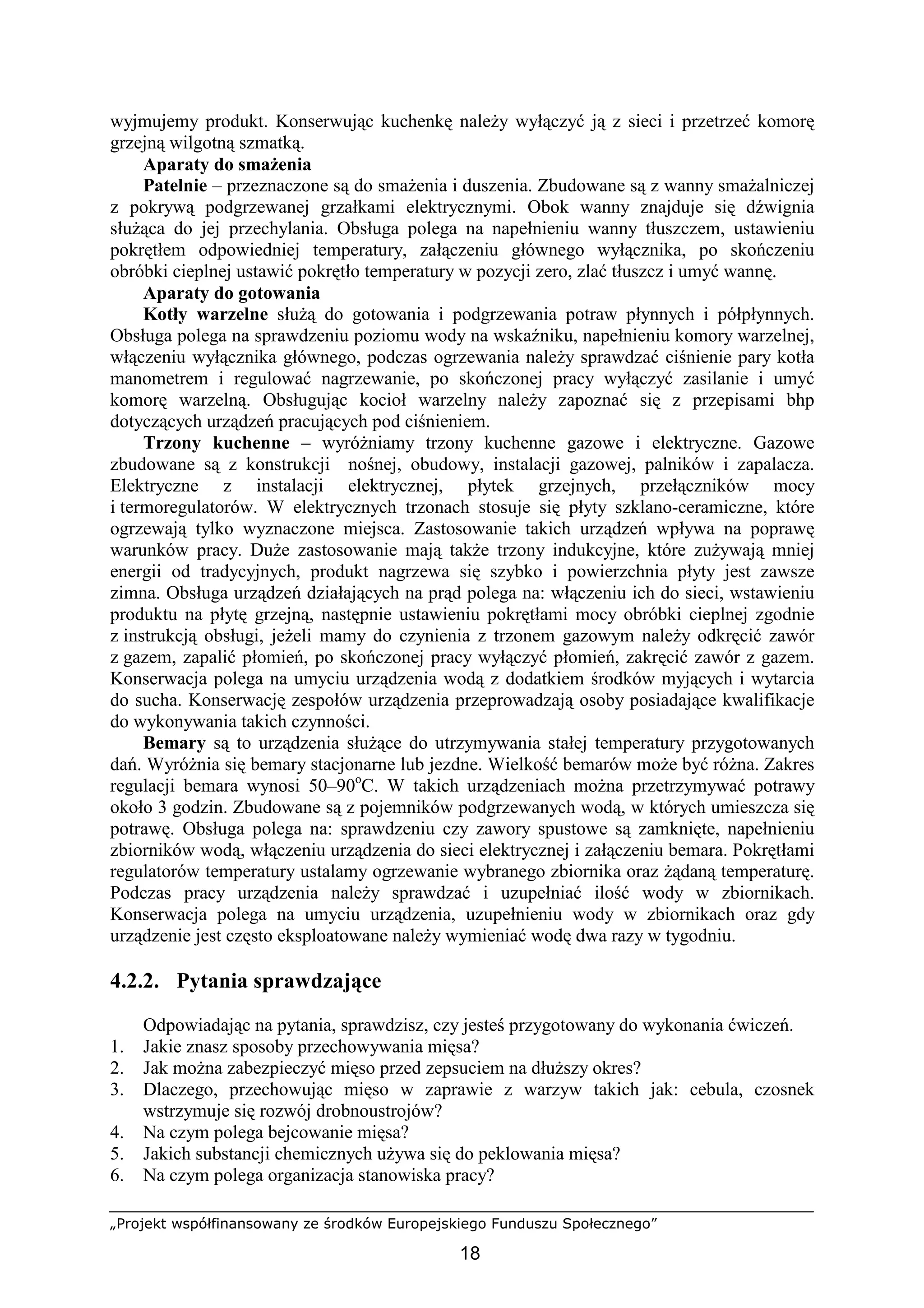 Sporządzanie podstawowego asortymenty potraw i półproduktów z mięsa