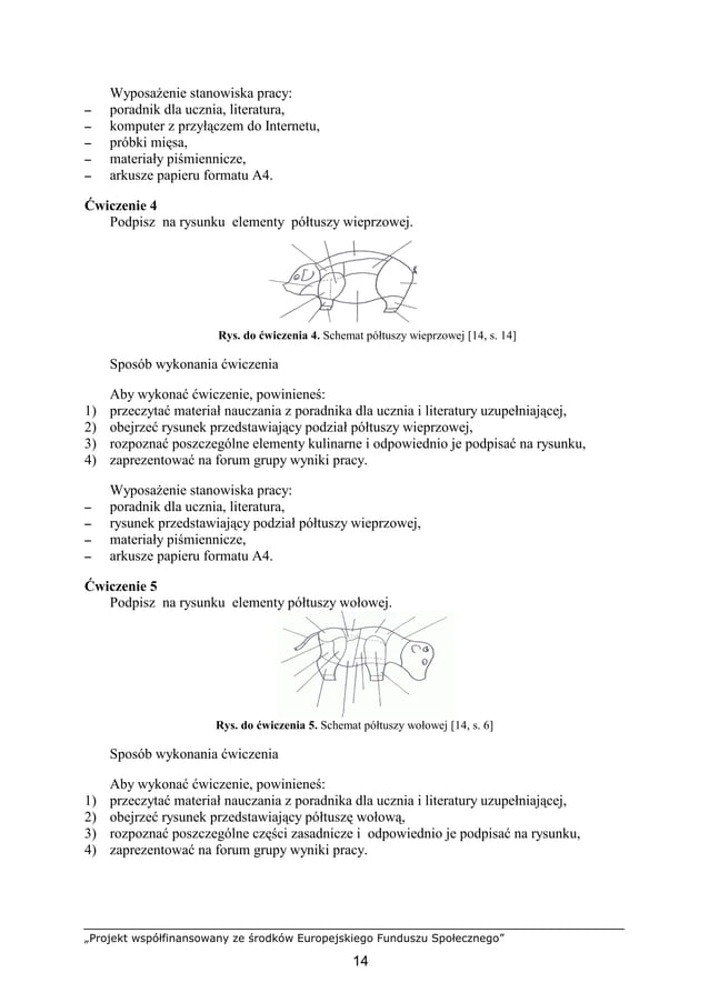 Sporządzanie podstawowego asortymenty potraw i półproduktów z mięsa